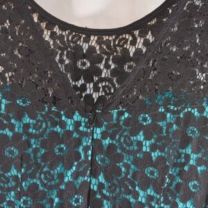 Vintage Black Lace Dress SZ L Cleave